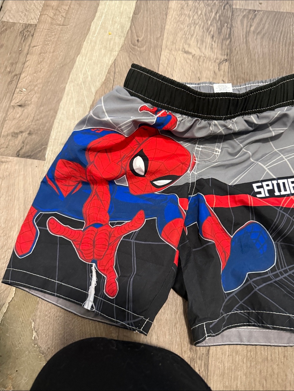 Marvel Spider-Man Boys Red Blue Black Swim Trunks